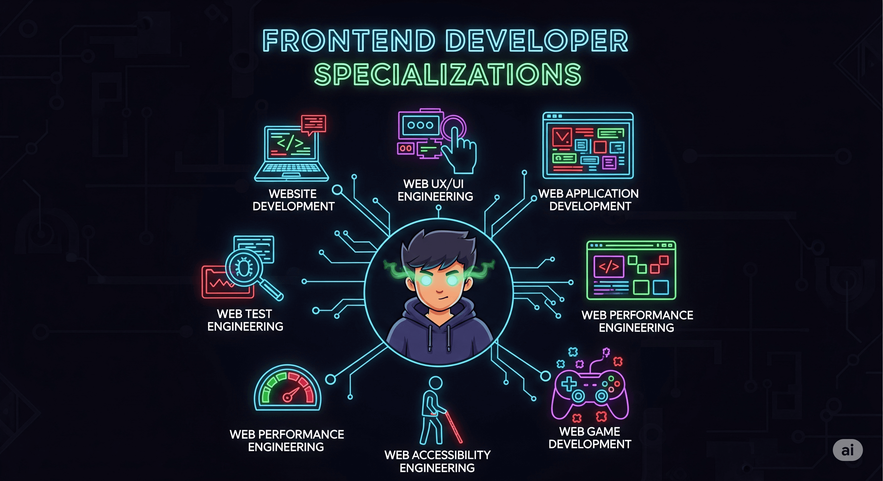 Ramas de Especialización Esenciales de un Desarrollador Frontend